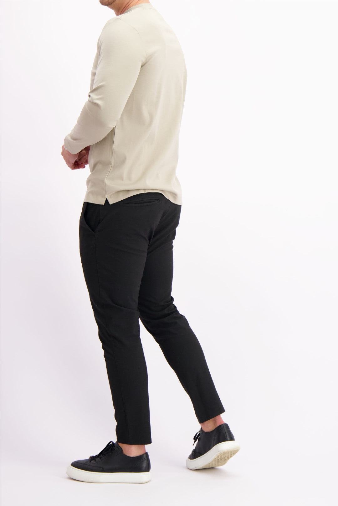 MERCERISED T-SHIRT LS | BEIGE
