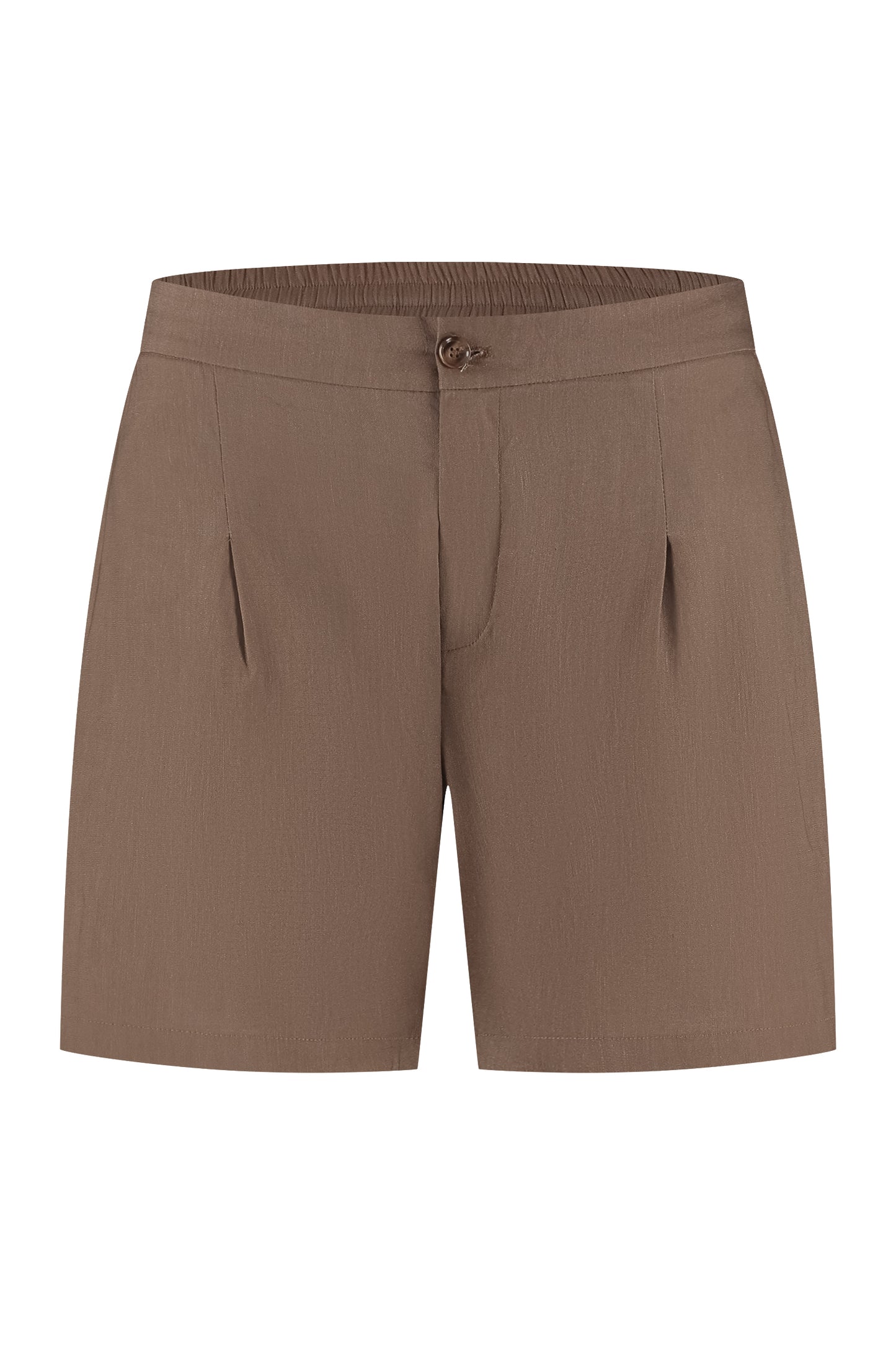 Linen shorts brown. Linnen korte broek bruin