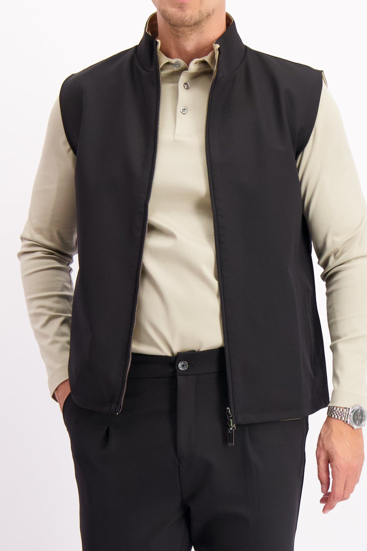 TECH BODYWARMER REVERSIBLE | BLACK+SAND