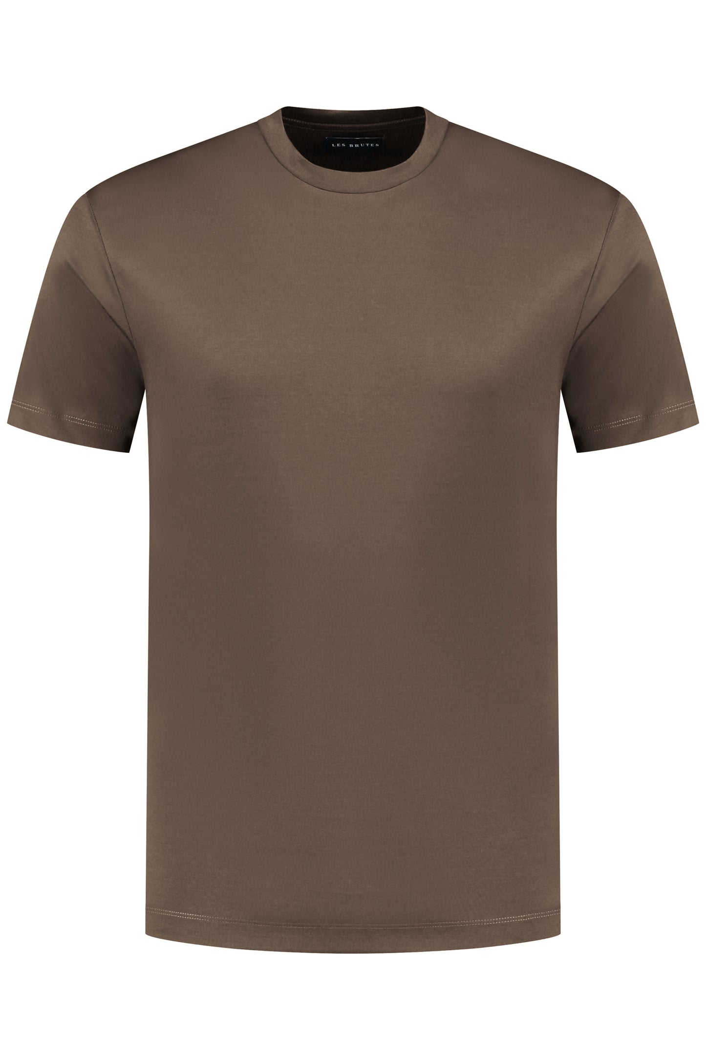 MERCERISED T-SHIRT | COFFEE