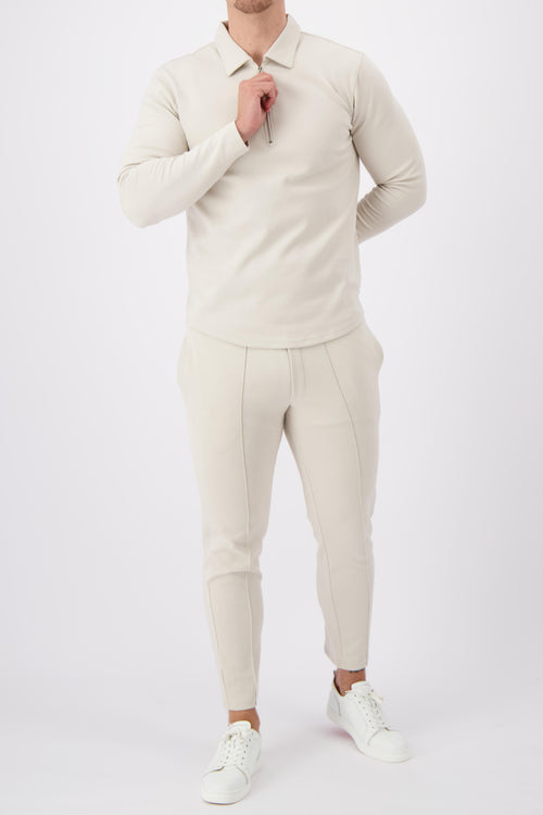 ESSENTIAL POLO LS | BEIGE