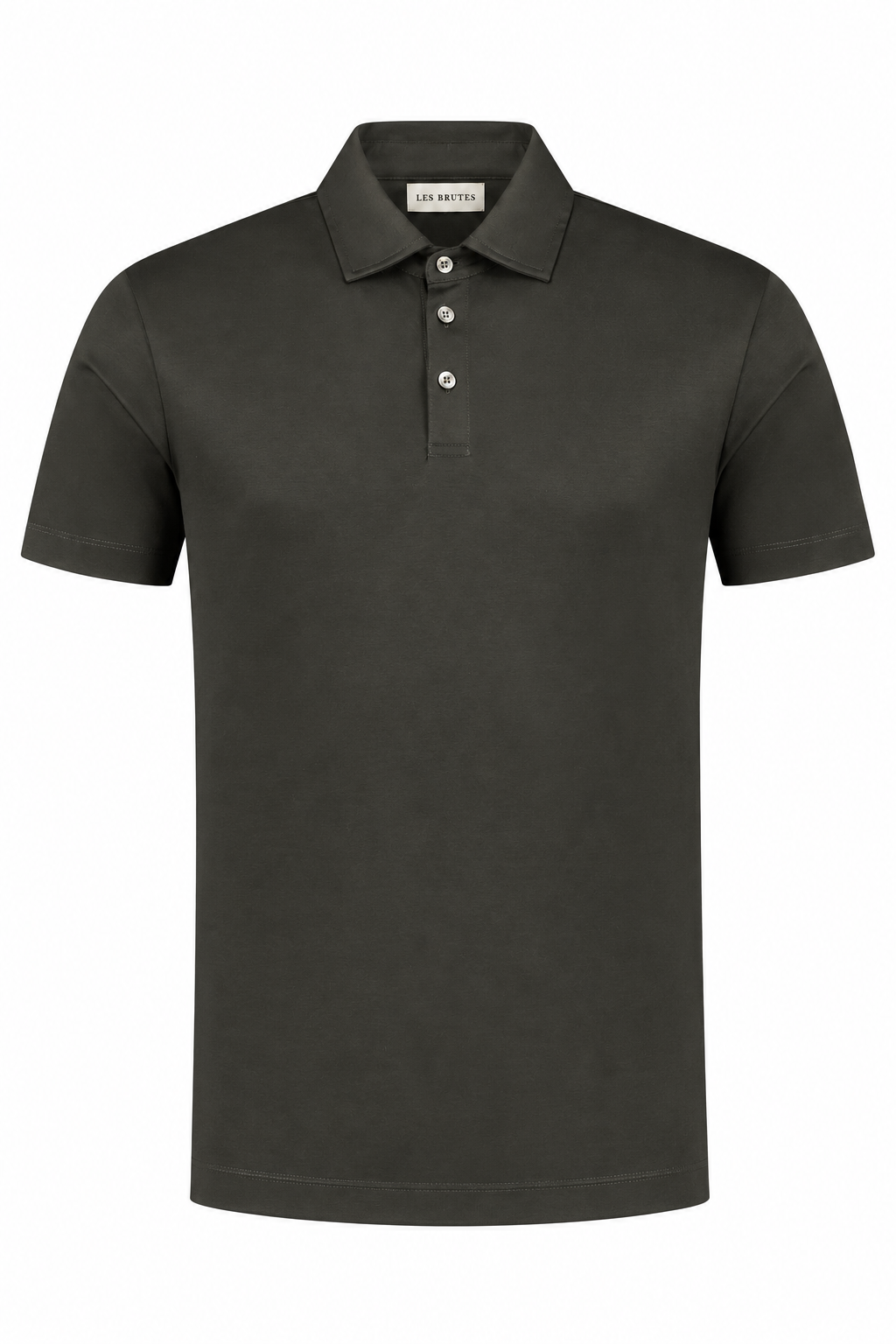 Les Brutes polo for men in dark green. A luxury polo with timeless design. 
