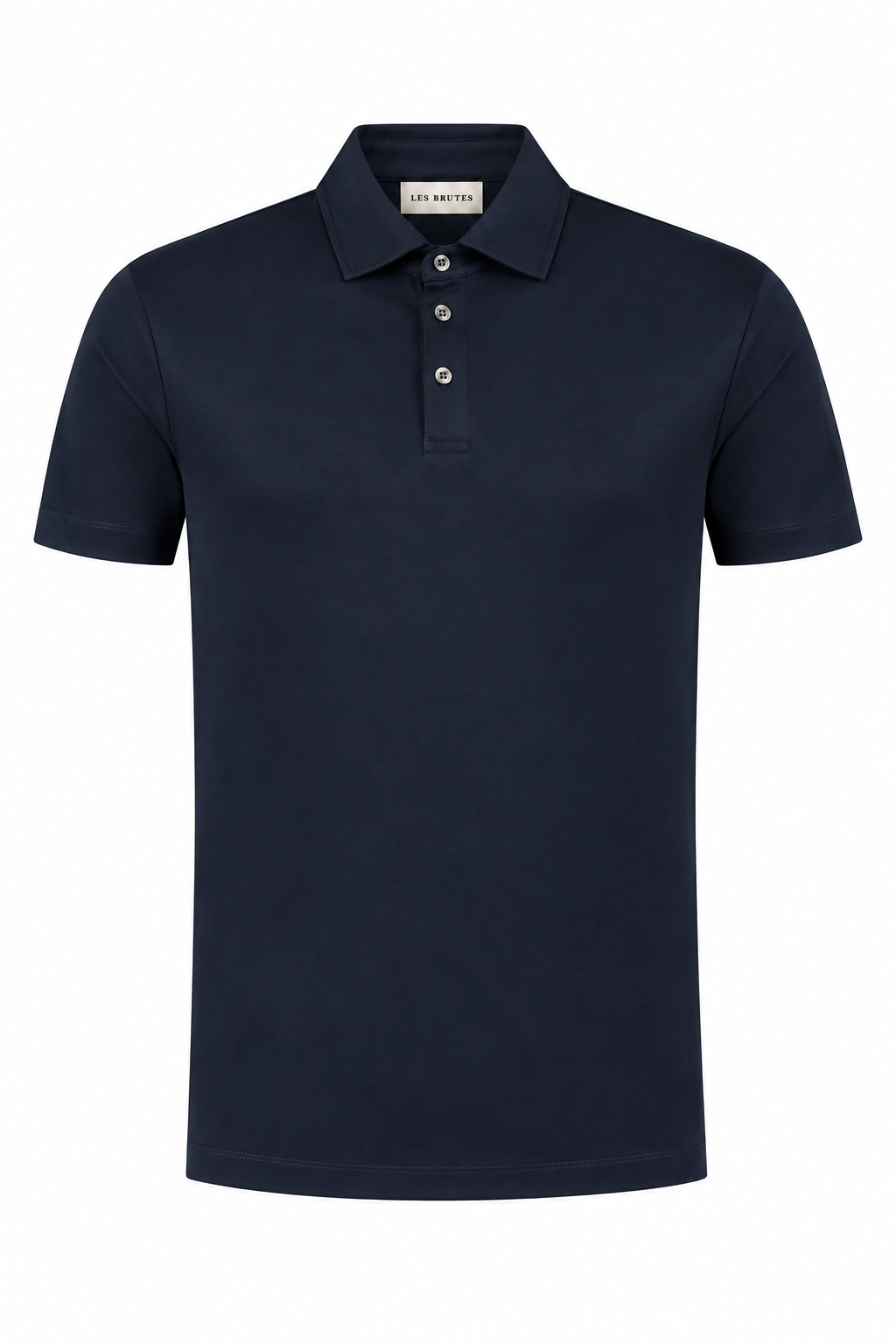 Premium mercerised polo in Navy from Les Brutes 