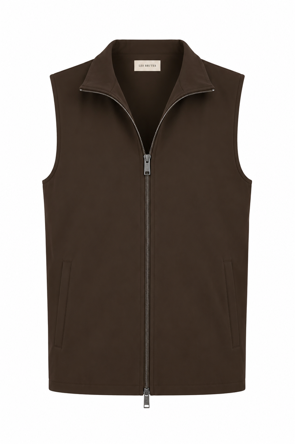Les Brutes Tech Bodywarmer dark brown