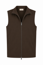 Les Brutes Tech Bodywarmer dark brown