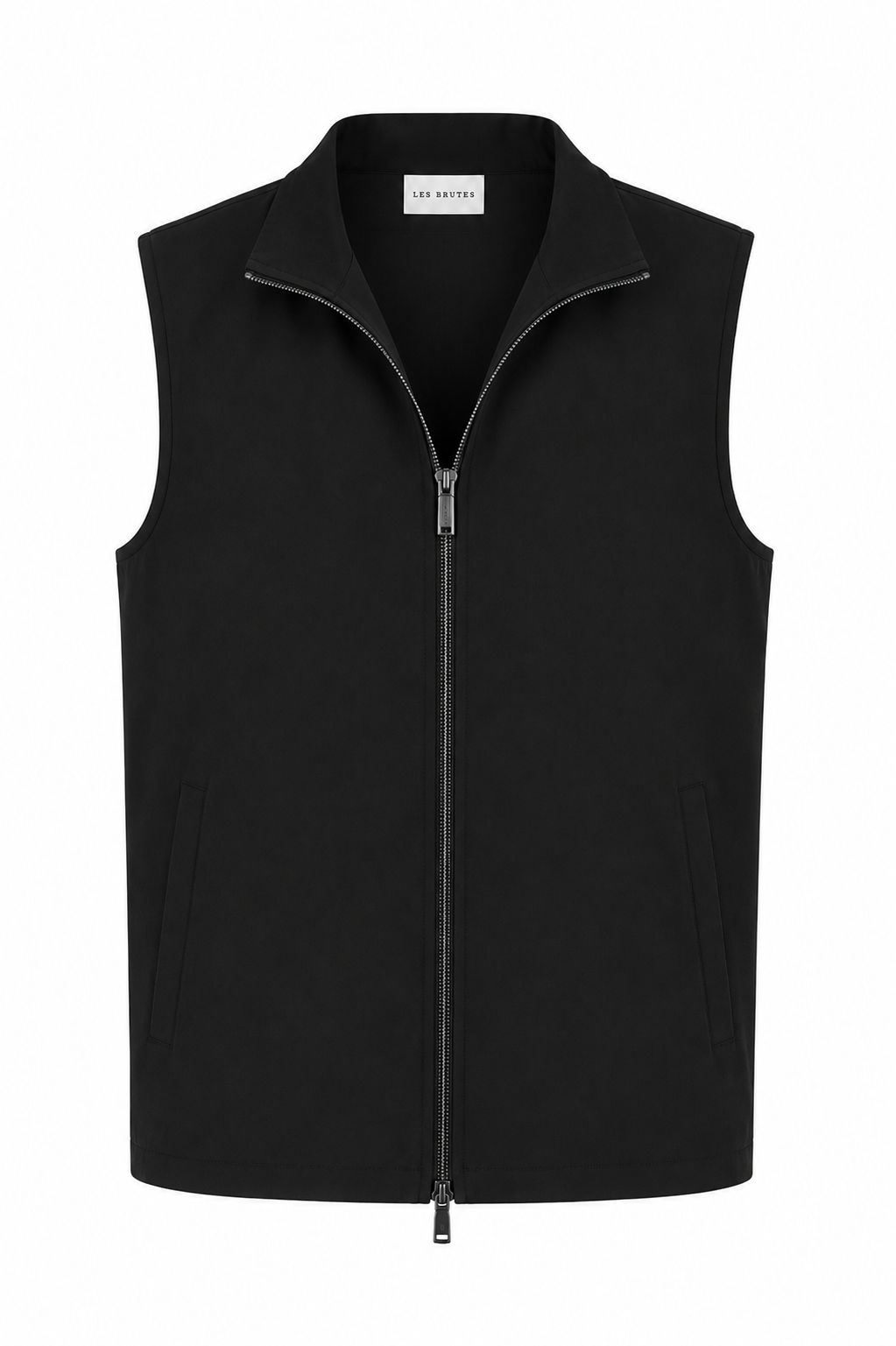 Les Brutes Tech Bodywarmer in Black. Premium Tech fabric for extra comfort en luxury looks