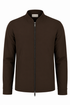 Les Brutes Tech Jacket in dark brown