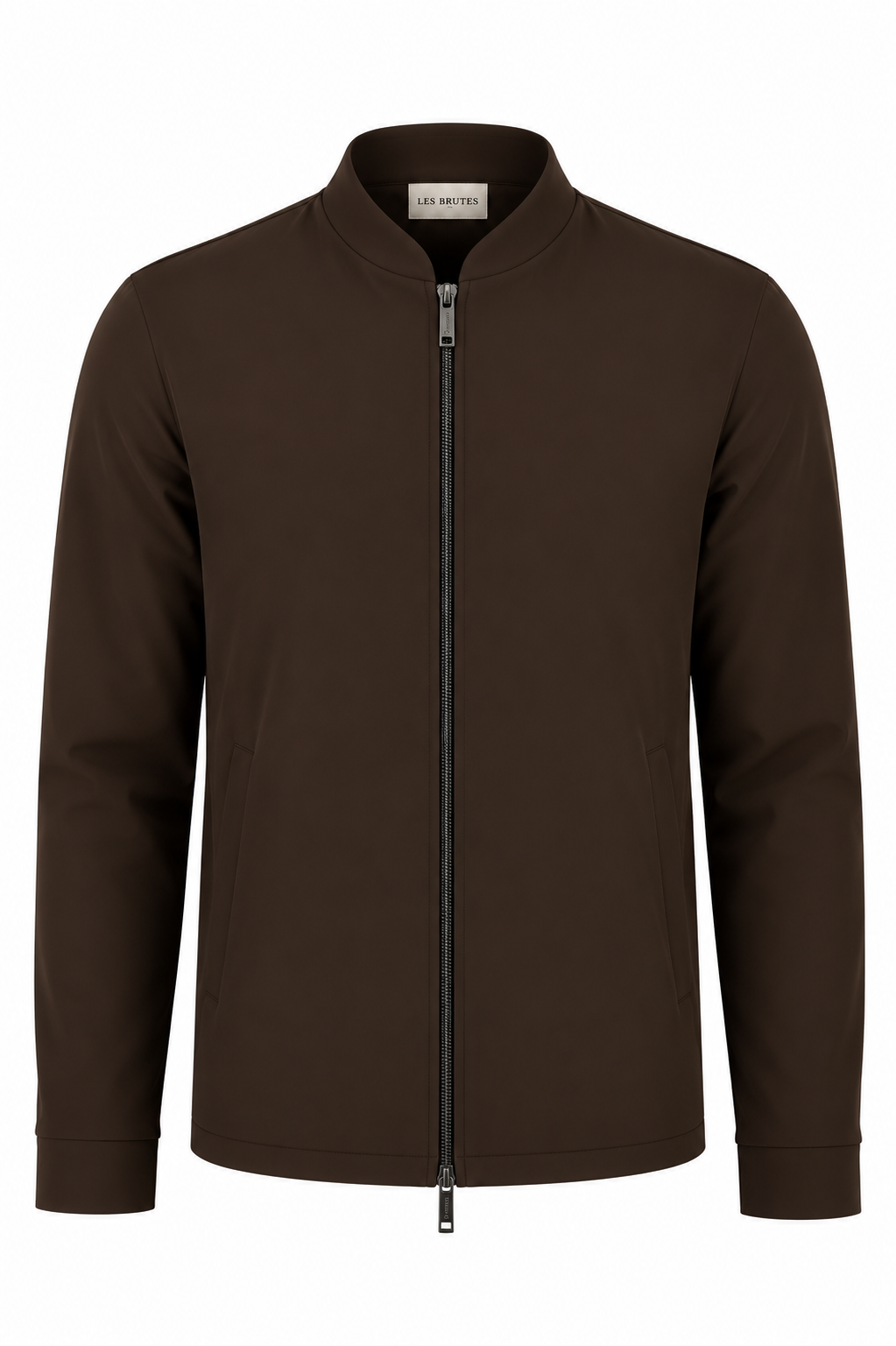 Les Brutes Tech Jacket in dark brown