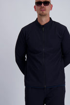 Les Brutes Tech Jack in Navy. Premium Tech Jacket in Navy blue. Timeless design for men who like smart casual wear. 