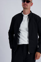 Les Brutes Tech Jacket in black. Crafted with premium materials for luxury looks and long lasting quality