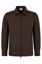 Les Brutes Tech Overshirt dark brown