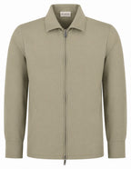 Les Brutes Tech Overshirt in beige for men. A luxury overshirt for smart casual ocassions. 