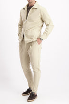 Les Brutes Tech suit for men tailored fit. Tech suitbeige