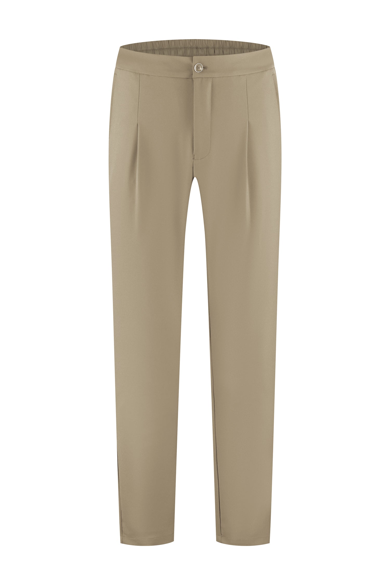Les Brutes Tech trouser for men tailored fit. Tech broek beige