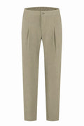 Les Brutes Tech Trousers in beige for men. A luxury overshirt for smart casual ocassions. 