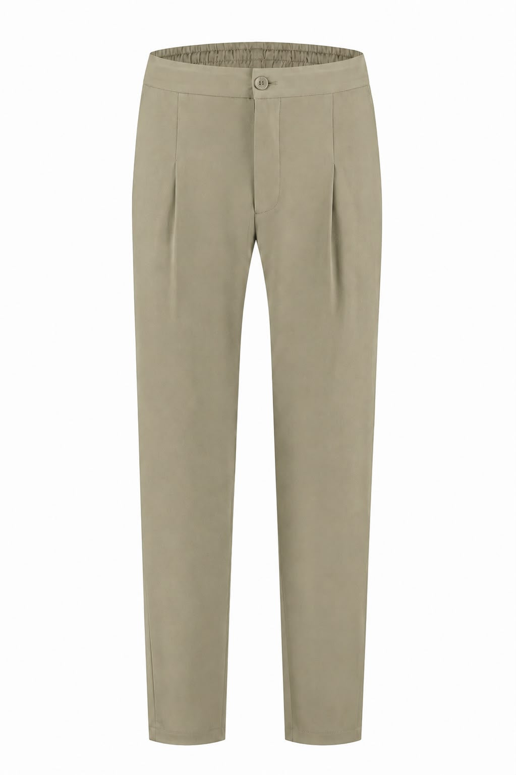 Les Brutes Tech Trousers in beige for men. A luxury overshirt for smart casual ocassions. 