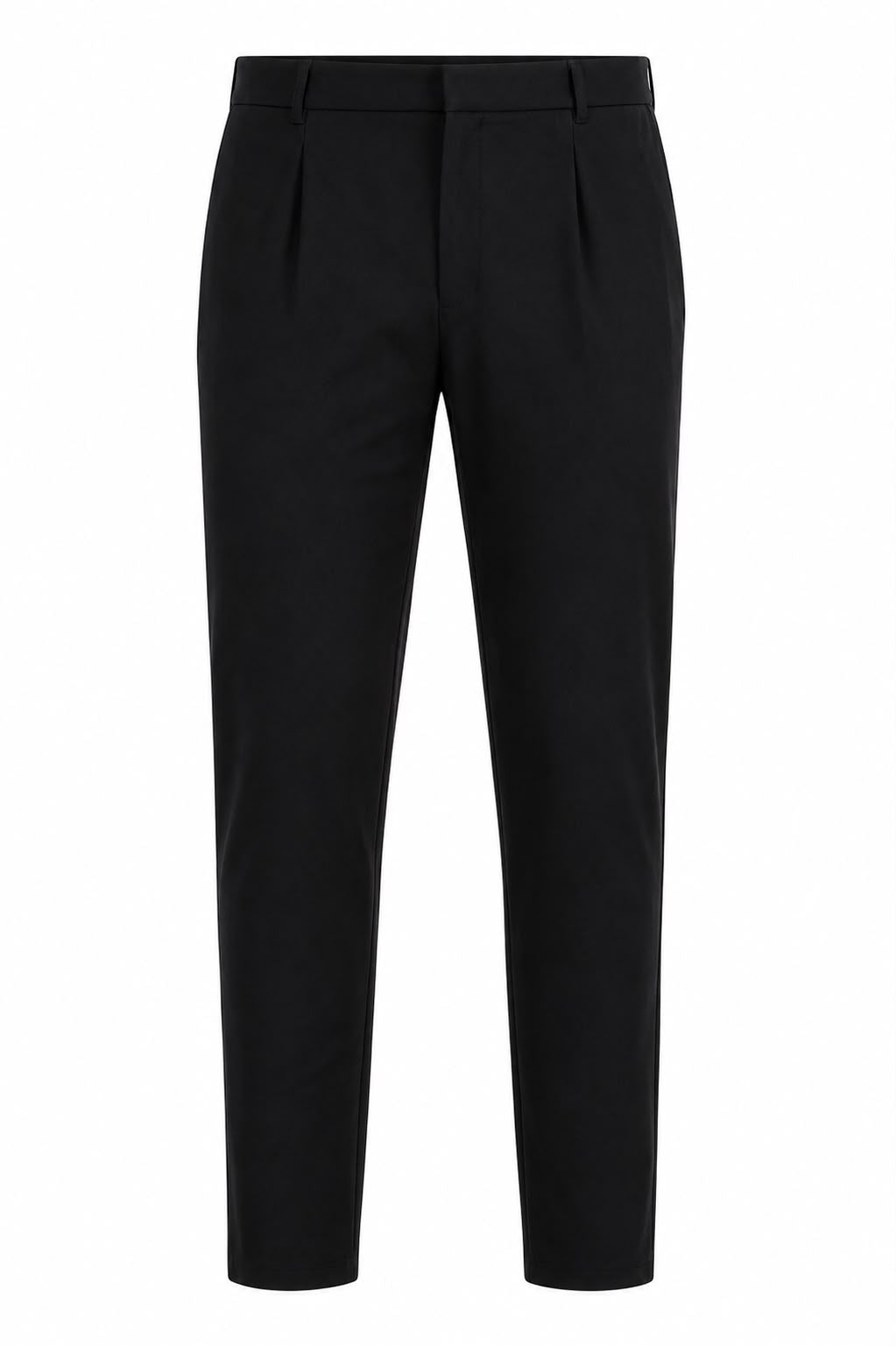 Les Brutes Wool Tech trousers in black. Luxury trousers for smart casual ocassions. 