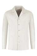 Linen shirt Oatmeal heren linnen overhemd wit Les Brutes