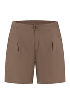 Linen shorts brown. Linnen korte broek bruin