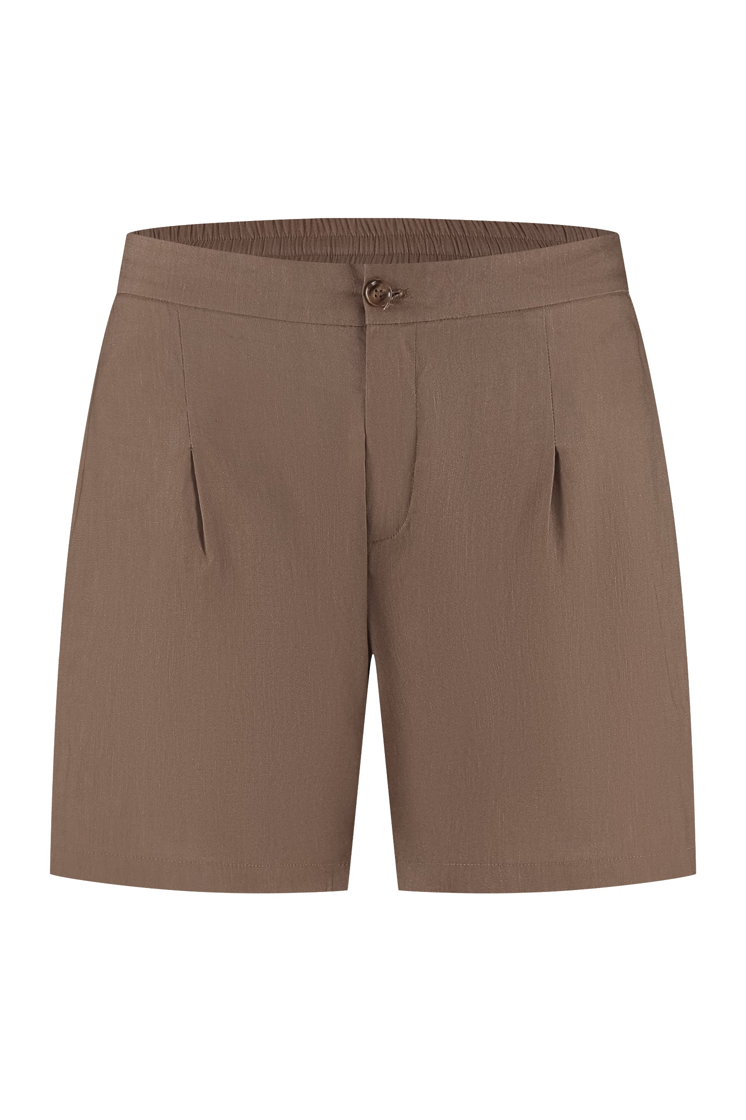 Linen shorts brown. Linnen korte broek bruin