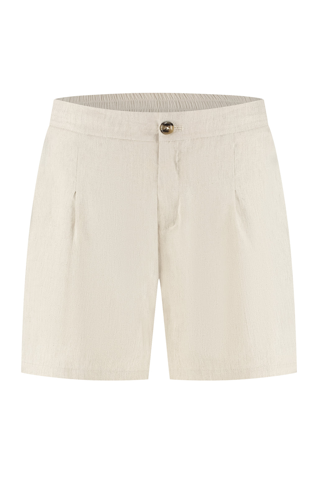 Linen shorts oatmeal creme. Linnen korte broek wit