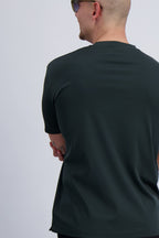 Les Brutes luxury t-shirt in dark green. Premium double mercerised supima cotton t-shirt with a minimal design. Created for men who like luxury.