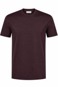 Les Brutes luxury t-shirt for men in dark red. Crafted with high quality double mercerised supima cotton for extra comfort and a luxurious look