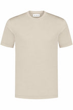 Les Brutes luxury t-shirt for men in beige. Crafted with high quality double mercerised supima cotton for extra comfort and a luxurious look