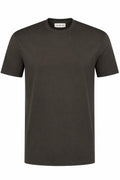 Les Brutes luxury t-shirt for men in dark green. Crafted with high quality double mercerised supima cotton for extra comfort and a luxurious look