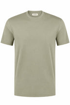 Les Brutes luxury t-shirt for men in green. Crafted with high quality double mercerised supima cotton for extra comfort and a luxurious look