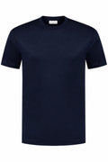 Les Brutes luxury t-shirt for men in dark blue / navy. Crafted with high quality double mercerised supima cotton for extra comfort and a luxurious look