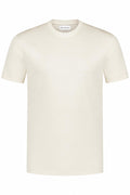 Les Brutes luxury t-shirt for men in pearl white. Crafted with high quality double mercerised supima cotton for extra comfort and a luxurious look