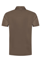 Mercerised polo coffee polo bruin heren