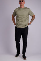 Les Brutes mercerised tshirt light green glans t-shirt lichtgroen