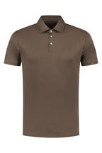Mercerised polo coffee polo bruin heren