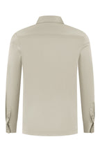 Les Brutes shirt beige mercerised overhemd taupe beige mercerised