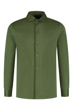 Les Brutes shirt green mercerised overhemd groen army mercerised