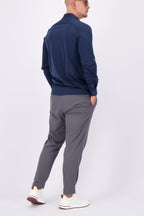 Les Brutes mercerised shirt dark blue navy formal shirt overhemd donkerblauw marine blauw