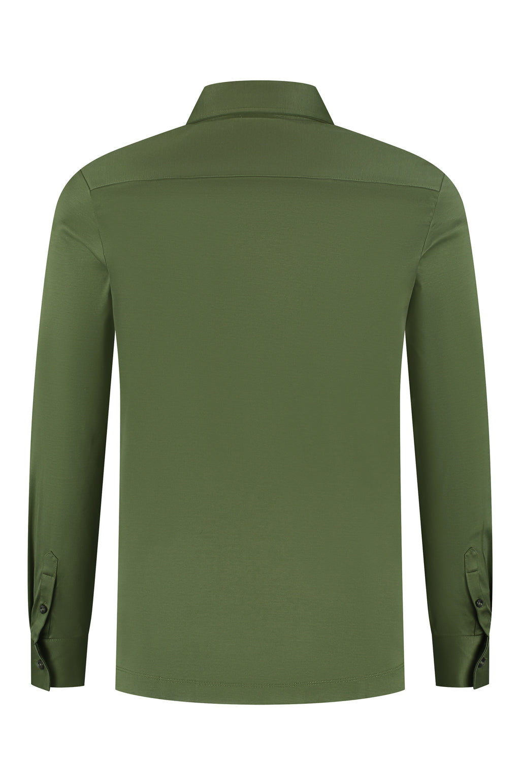 Les Brutes shirt green mercerised overhemd groen army mercerised
