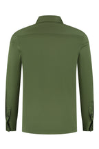 Les Brutes shirt green mercerised overhemd groen army mercerised