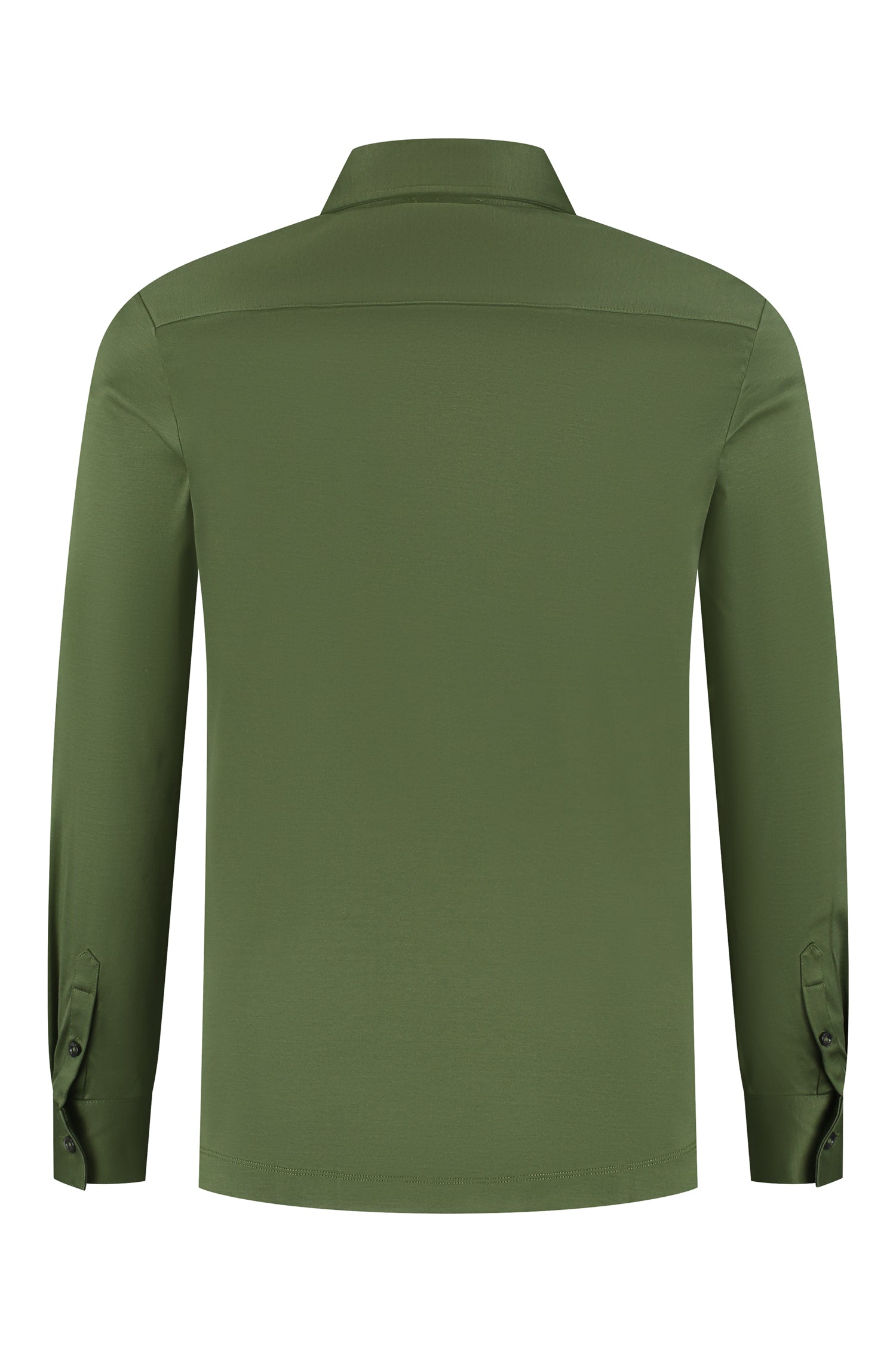 Les Brutes shirt green mercerised overhemd groen army mercerised