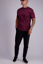 Les Brutes t-shirt bordeaux burgundy red mercerised