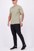Les Brutes mercerised tshirt light green glans t-shirt lichtgroen