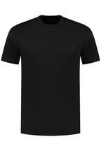 Les Brutes mercerised tshirt black glans t-shirt zwart