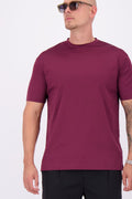 Les Brutes t-shirt bordeaux burgundy red mercerised