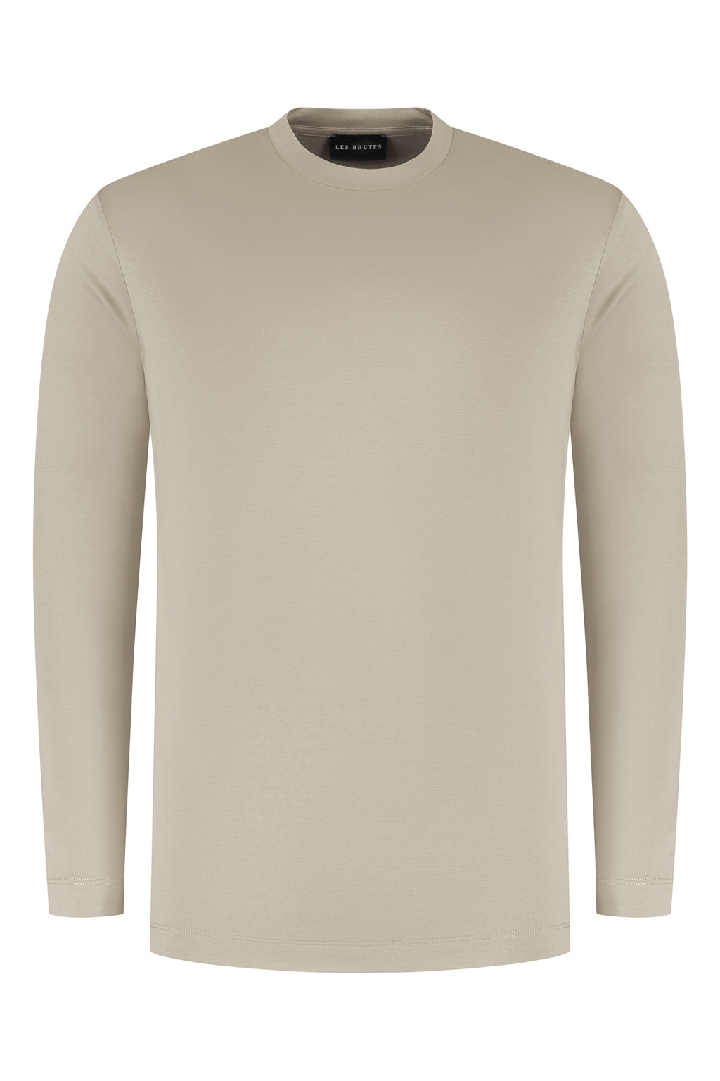 Mercerised tshirt longsleeve beige tshirt beige les brutes