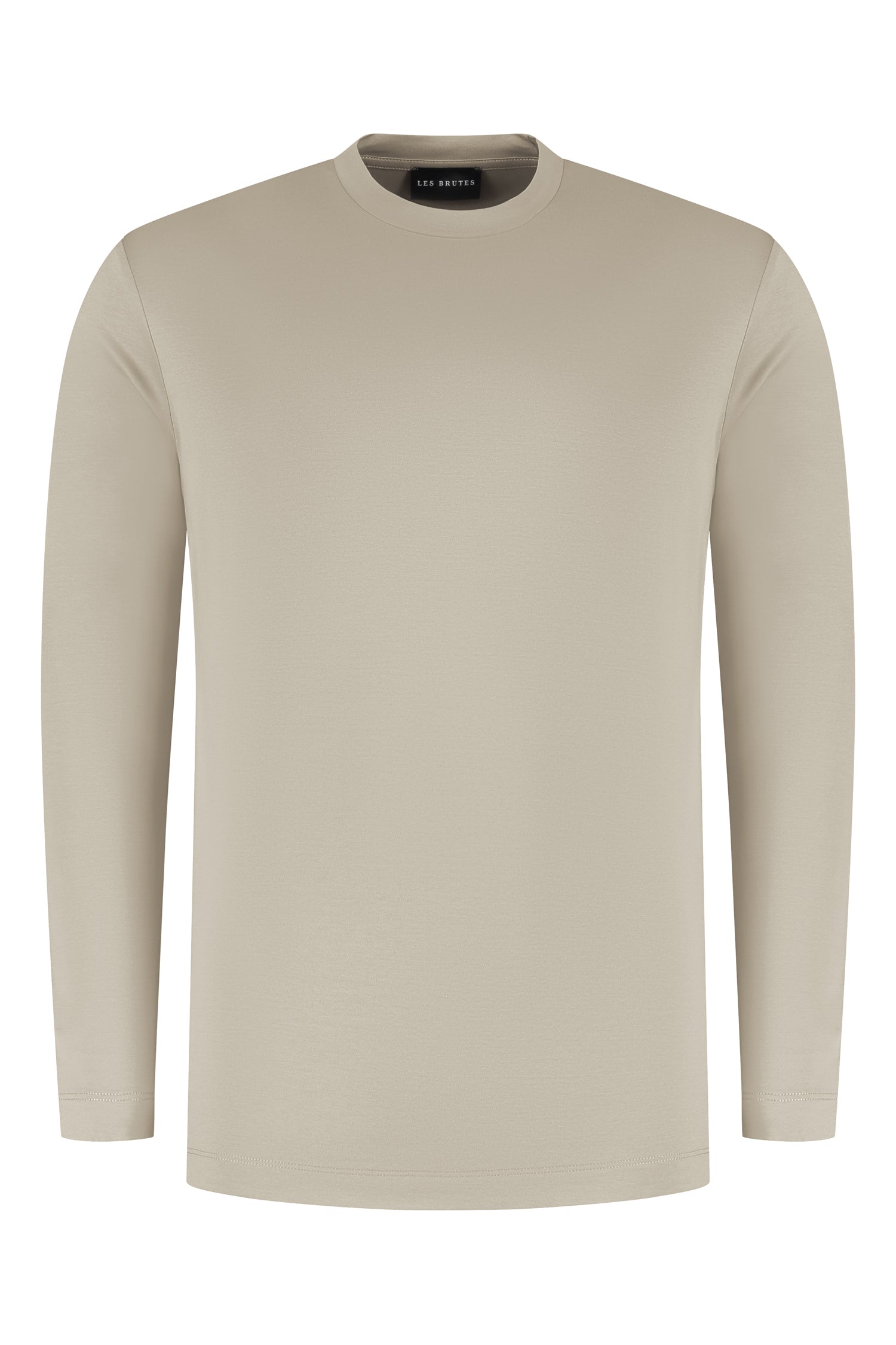 Mercerised tshirt longsleeve beige tshirt beige les brutes