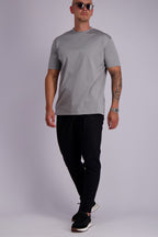Les Brutes mercerised tshirt light grey glans tshirt lichtgrijs