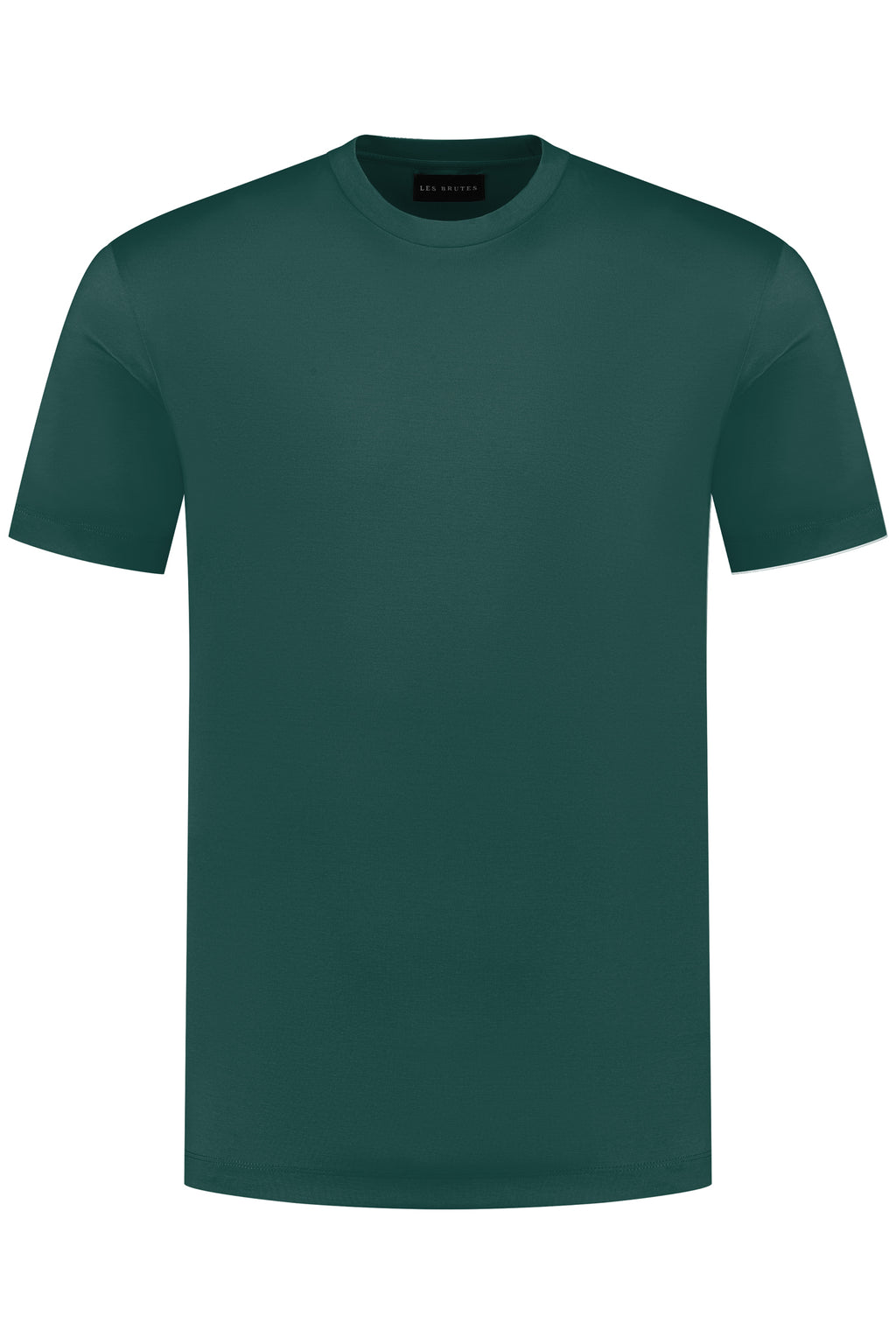 Les Brutes mercerised tshirt petrol glans t-shirt groen 