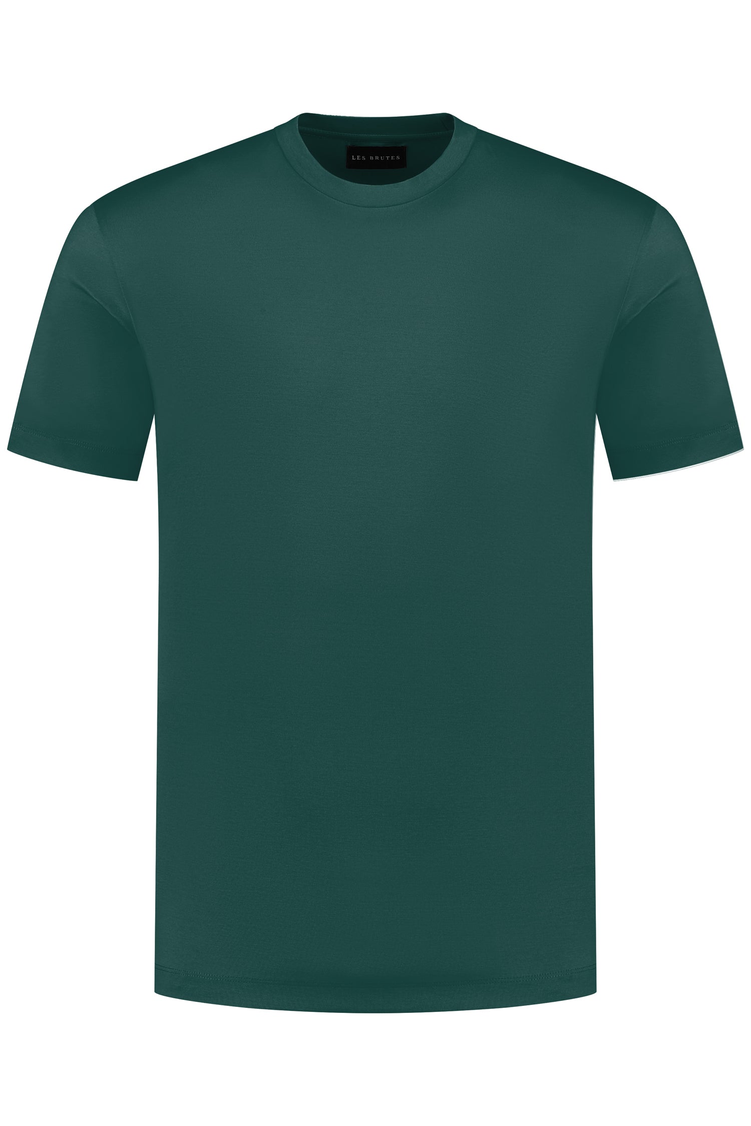 Les Brutes mercerised tshirt petrol glans t-shirt groen 
